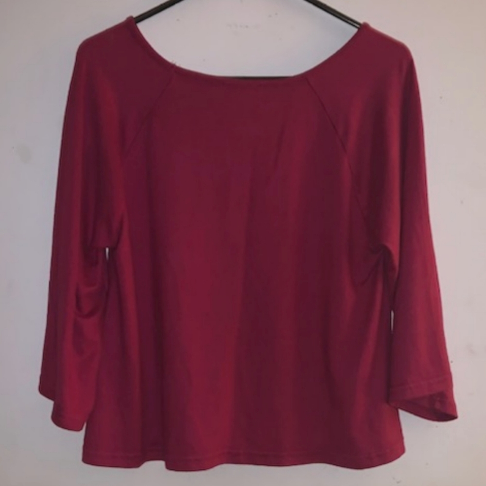 Michelle McDowell sz Med Rasberry Colored Top